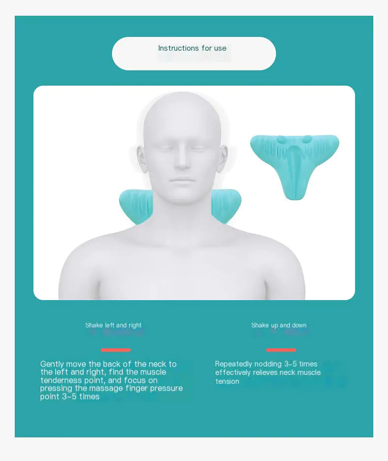 Neck Traction & Massage Pillow – Portable Acupressure Relief Anywhere